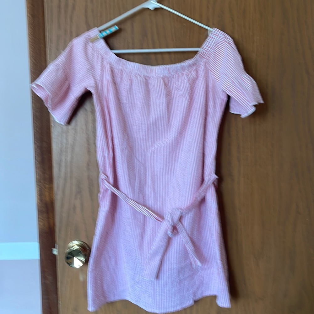 Cottage core off shoulder mini dress